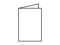Gevouwen 4-pagina's tellende folder met n vouw.