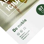 Glanzende flyer op gecoat papier, enkelzijdig bedrukt.