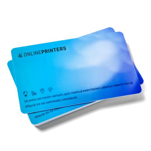 Plastic kaarten, 8,6 x 5,4 cm, dubbelzijdig bedrukt 2