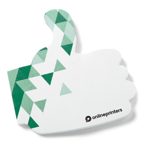 Witte duimvormige plaknotities om notities op te schrijven.