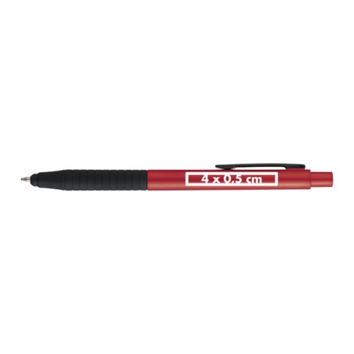 Rode balpen met touchpen en clip.