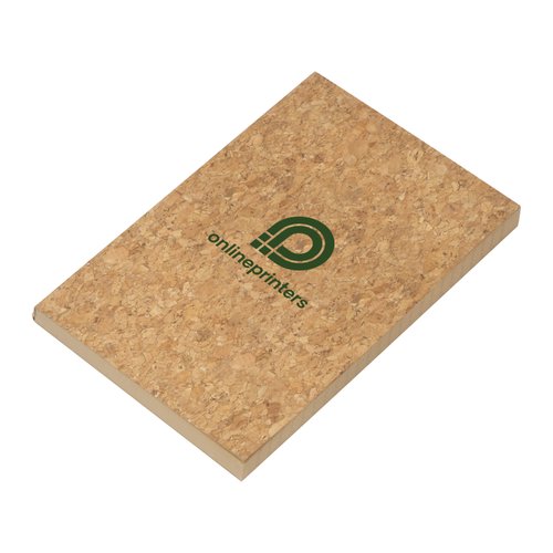 Kurk notitieboek met gelinieerde bladzijden.