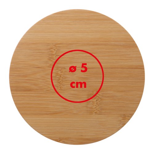 Lichte houten kom met deksel voor soepen.