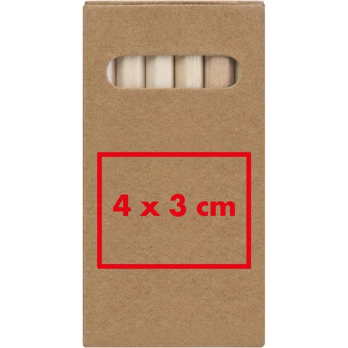 Houten kleurpotloden in kartonnen etui.