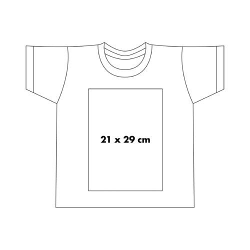 Katoenen T-shirt met korte mouwen en ronde hals.