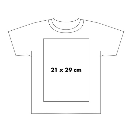 Katoenen T-shirt met korte mouwen en ronde hals.