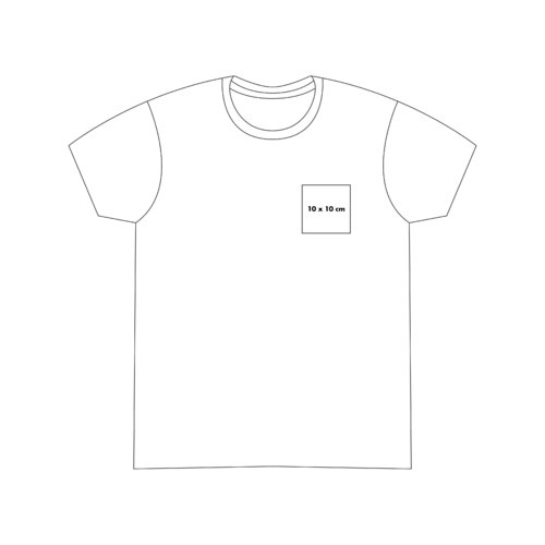 Katoenen T-shirt met korte mouwen en ronde hals.