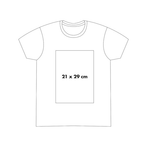 Katoenen T-shirt met korte mouwen en ronde hals.