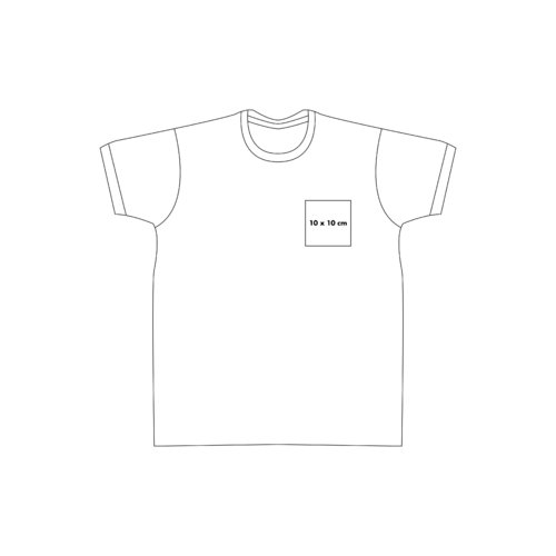 Katoenen T-shirt met korte mouwen en ronde hals.