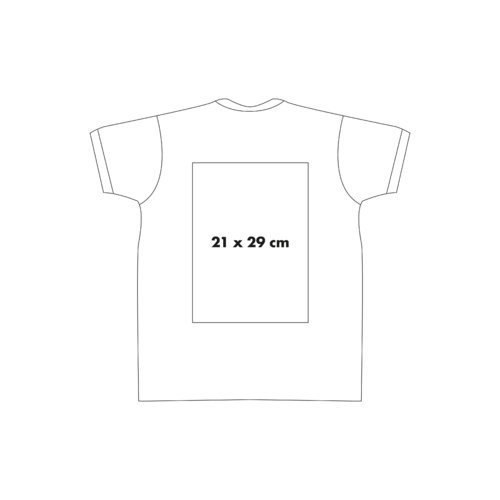 Katoenen T-shirts met korte mouwen en ronde hals.