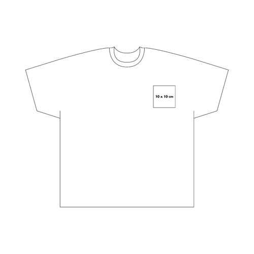 Wit katoenen T-shirt met ronde hals.