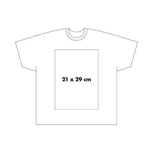 Katoenen T-shirt met korte mouwen en ronde hals.