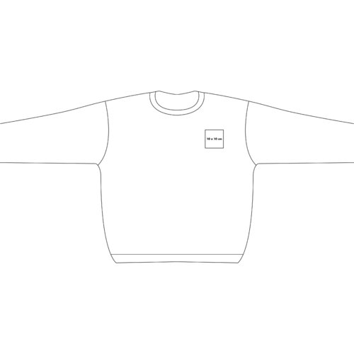 Sweatshirt van katoen met lange mouwen en ronde hals.