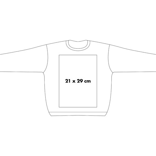 Katoenen sweatshirt met ronde hals en lange mouwen.