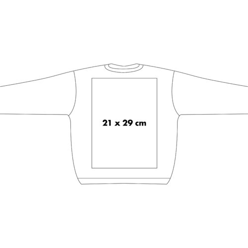 Sweatshirt van stof met lange mouwen en een ronde hals.
