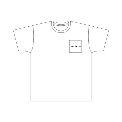 Katoenen T-shirt met korte mouwen en ronde hals.
