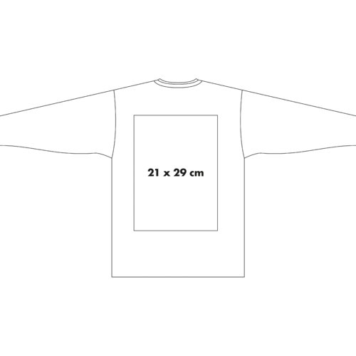 Katoenen shirt met lange mouwen en ronde hals.