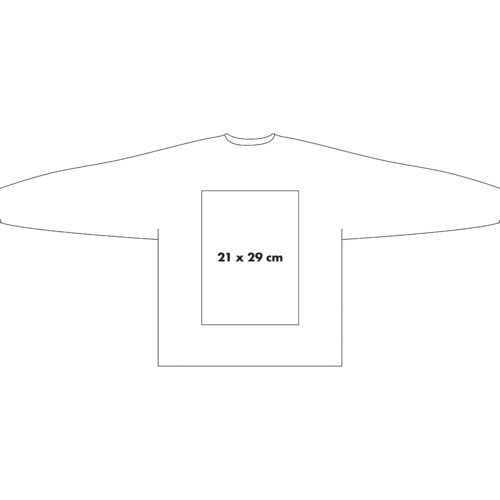 Sweatshirt van stof met lange mouwen.