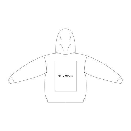 Katoenen hoodie met capuchon en kangoeroezak.