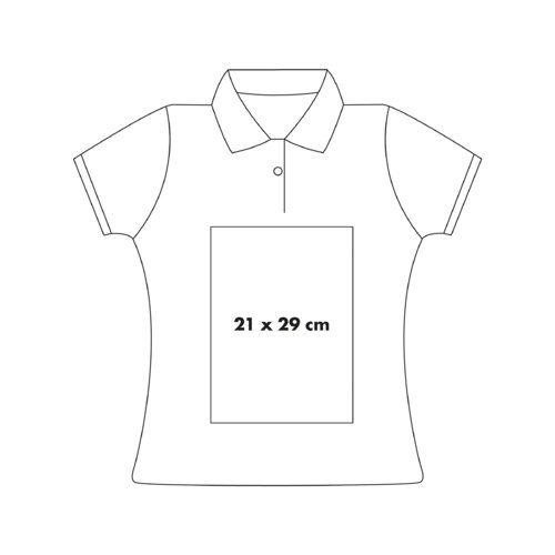 Katoenen poloshirt met korte knoopsluiting en kraag.