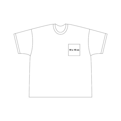 Katoenen T-shirt met korte mouwen en ronde hals.