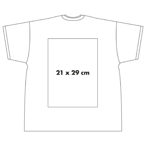Wit katoenen T-shirt met korte mouwen en ronde hals.