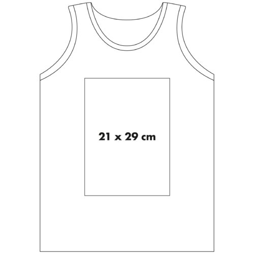 Sportief katoenen tanktop met brede banden.