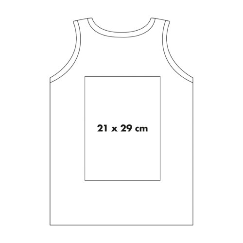 Katoenen tanktop met een sportieve snit.