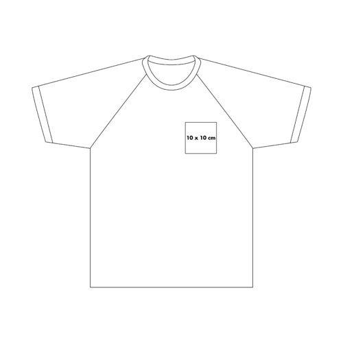 Lichtgekleurd katoenen T-shirt met contrasterende mouwen.