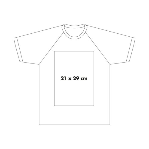 Katoenen T-shirt met contrasterende mouwen en ronde hals.