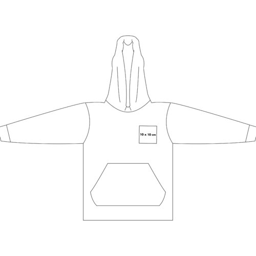 Katoenen hoodie met capuchon en kangoeroezak.
