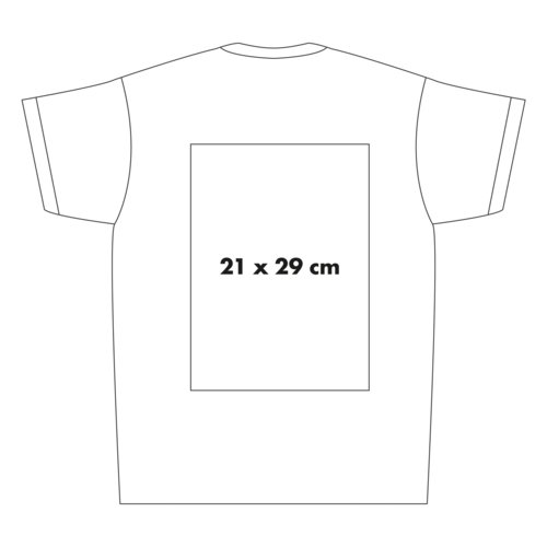 Katoenen T-shirt met korte mouwen en ronde hals.