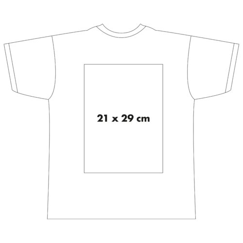 Katoenen T-shirt met korte mouwen en ronde hals.