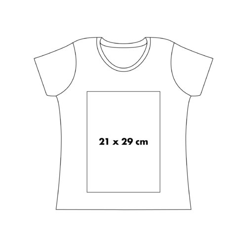 Katoenen T-shirt voor dames met korte mouwen.