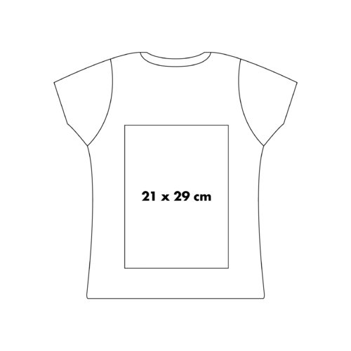 Katoenen T-shirt met korte mouwen en een vrouwelijke snit.