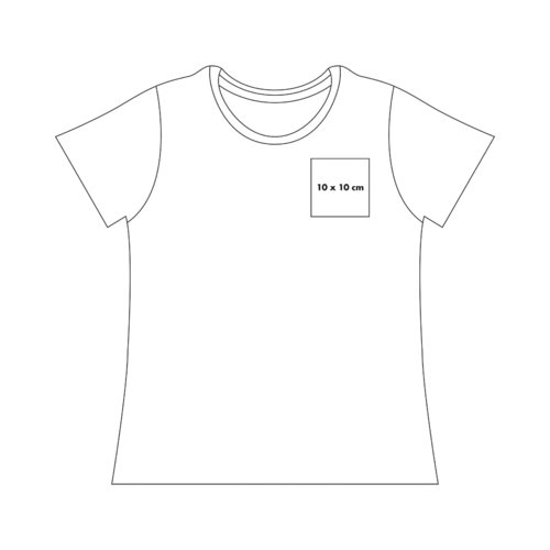 Katoenen T-shirt met korte mouwen.