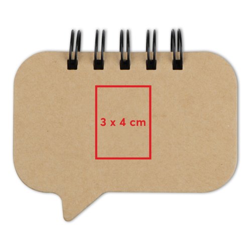 Notitieboekje met plaknotities en spiraalbinding.