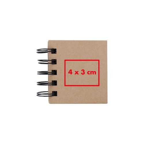 Notitieblokje met spiraalbinding.