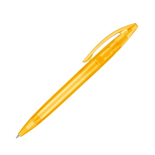 Gele plastic draaibalpen met clip.