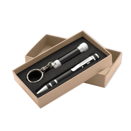 Schroevendraaierset met LED-zaklamp.