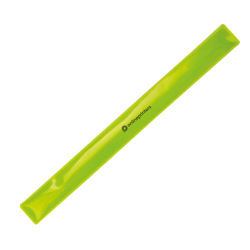 Gele plastic snap armband om te wikkelen.