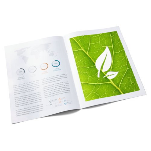 Brochures, eco-/natuurpapier, staand formaat, A5 2