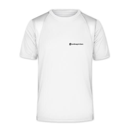 Wit functioneel shirt voor heren van ademend materiaal.
