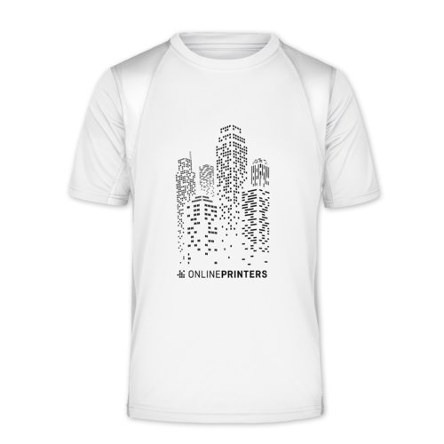Wit polyester functioneel shirt voor heren.