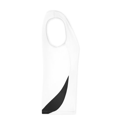 Wit/zwart polyester dames tanktop.