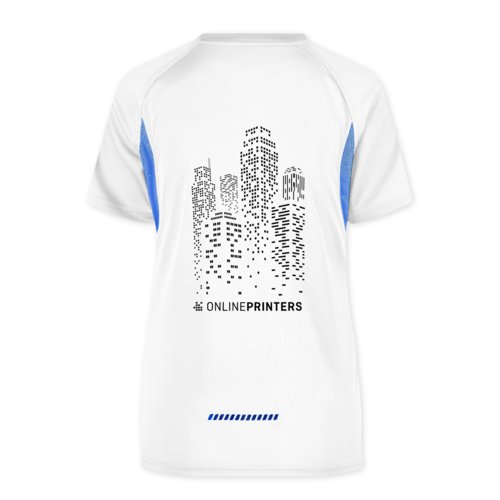 Wit polyester functioneel shirt voor dames.