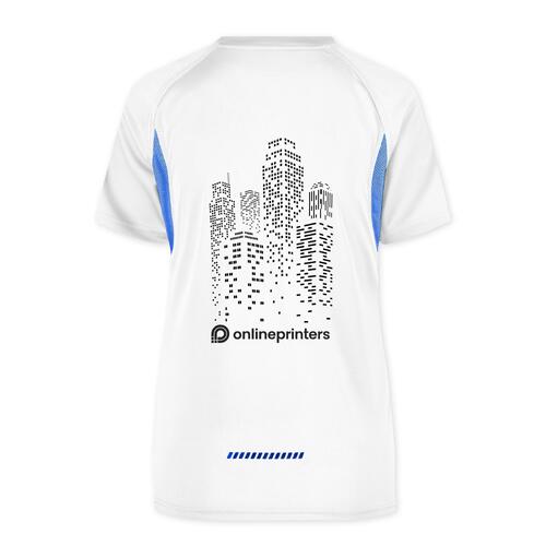 Wit polyester functioneel shirt voor dames.