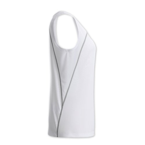 Witte polyester dames sport tanktop.