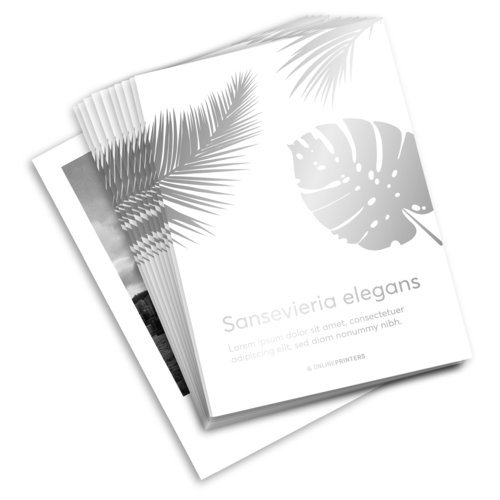 Folders met effectverven, staand formaat, A4 half 1