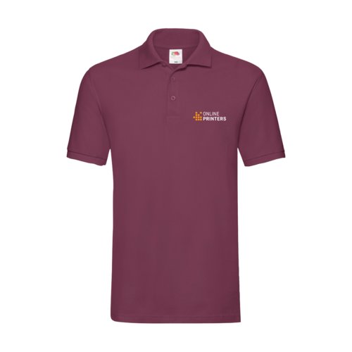 Bourgondische katoenen polo voor heren.